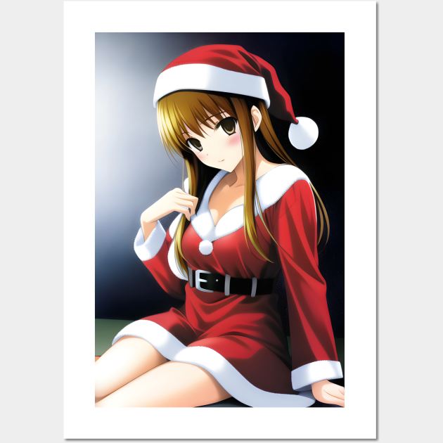 Santa Girl Wall Art by Tazlo